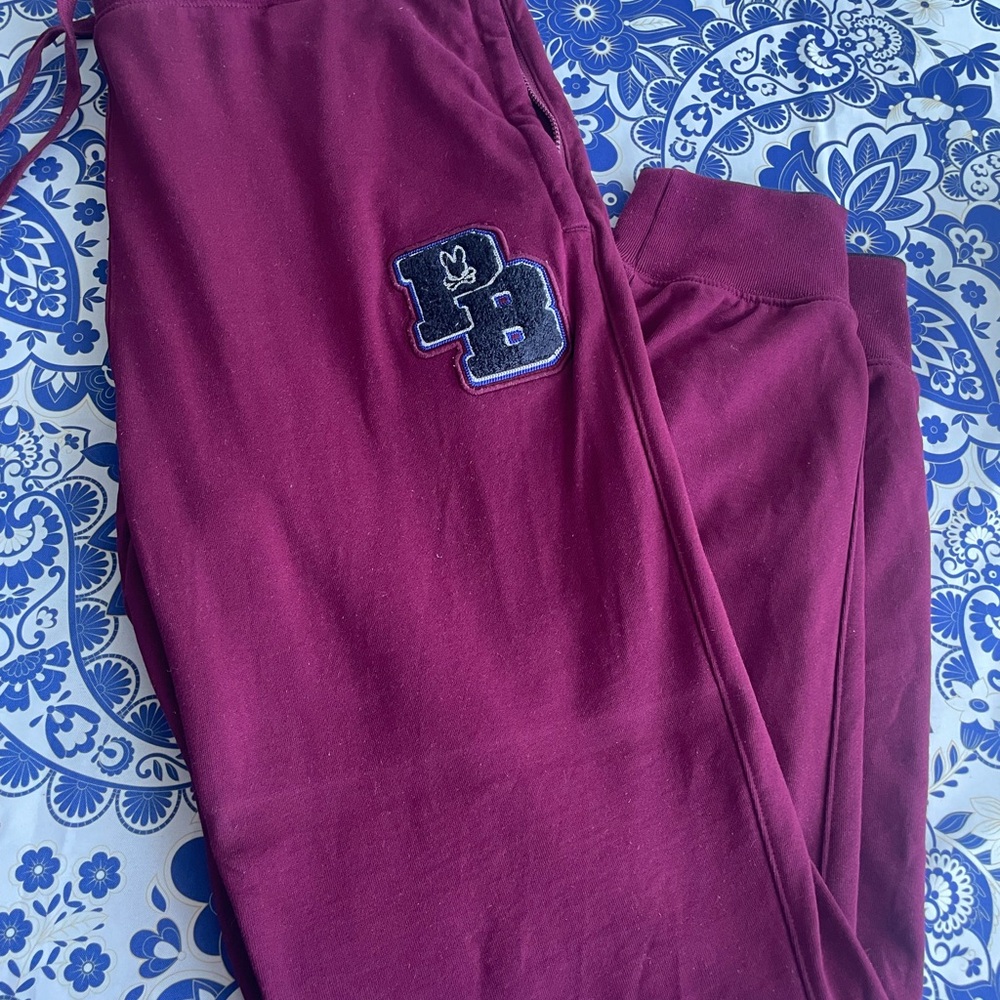 Pyscho Bunny Maroon Sweats